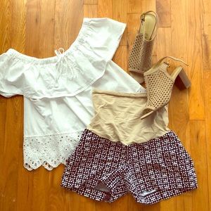 2/$10.  Pea in the pod maternity shorts